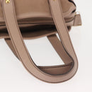 Salvatore Ferragamo Gancini Tote Bag Leather Pink Gold Auth BA6171-7