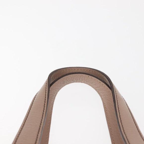 Salvatore Ferragamo Gancini Tote Bag Leather Pink Gold Auth BA6171