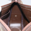 Burberrys Nova Check Hand Bag Canvas Leather Beige Gold Auth BA6175-18