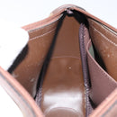 Burberrys Nova Check Hand Bag Canvas Leather Beige Gold Auth BA6175-19