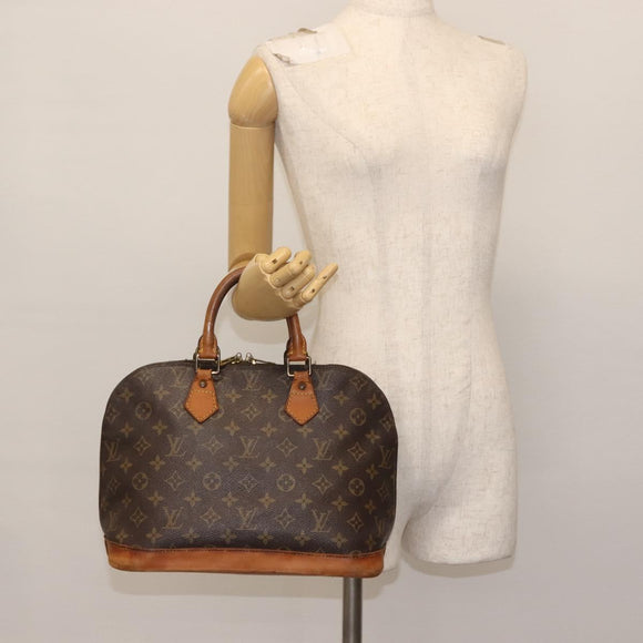 LOUIS VUITTON Monogram Alma Hand Bag M51130 LV Auth BA6178