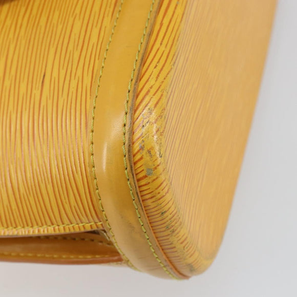 LOUIS VUITTON Epi Lussac Shoulder Bag Yellow M52289 LV Auth BA6181