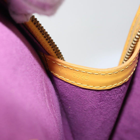 LOUIS VUITTON Epi Lussac Shoulder Bag Yellow M52289 LV Auth BA6181