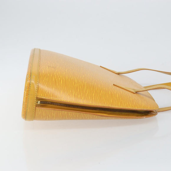 LOUIS VUITTON Epi Lussac Shoulder Bag Yellow M52289 LV Auth BA6181