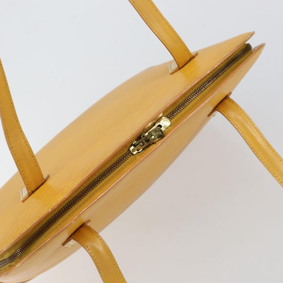 LOUIS VUITTON Epi Lussac Shoulder Bag Yellow M52289 LV Auth BA6181