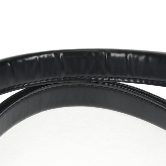 BALENCIAGA Navy Cabas S Bag Canvas Leather White Black 339933 Auth BA6186M