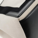 BALENCIAGA Navy Cabas S Bag Canvas Leather White Black 339933 Auth BA6186M-16