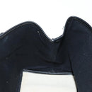 BALENCIAGA Navy Cabas S Bag Canvas Leather White Black 339933 Auth BA6186M-20