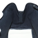 BALENCIAGA Navy Cabas S Bag Canvas Leather White Black 339933 Auth BA6186M-21