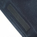 BALENCIAGA Navy Cabas S Bag Canvas Leather White Black 339933 Auth BA6186M-12