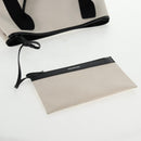 BALENCIAGA Navy Cabas S Bag Canvas Leather White Black 339933 Auth BA6186M-22