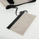 BALENCIAGA Navy Cabas S Bag Canvas Leather White Black 339933 Auth BA6186M-23