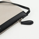 BALENCIAGA Navy Cabas S Bag Canvas Leather White Black 339933 Auth BA6186M-25