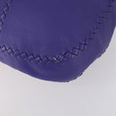 BOTTEGA VENETA INTRECCIATO Shoulder Bag Leather Purple Auth BA6187-9
