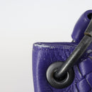 BOTTEGA VENETA INTRECCIATO Shoulder Bag Leather Purple Auth BA6187-10