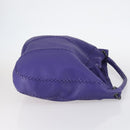 BOTTEGA VENETA INTRECCIATO Shoulder Bag Leather Purple Auth BA6187-3