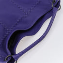 BOTTEGA VENETA INTRECCIATO Shoulder Bag Leather Purple Auth BA6187-6