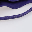 BOTTEGA VENETA INTRECCIATO Shoulder Bag Leather Purple Auth BA6187-7