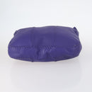 BOTTEGA VENETA INTRECCIATO Shoulder Bag Leather Purple Auth BA6187-5