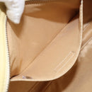 Jimmy Choo Studs Clutch Bag Leather Yellow Silver Auth BA6189-12