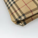 BURBERRY Nova Check Tote Bag PVC Beige Brown Auth BA619-13