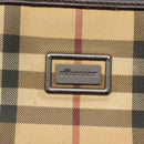 BURBERRY Nova Check Tote Bag PVC Beige Brown Auth BA619-14