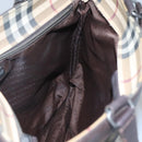 BURBERRY Nova Check Tote Bag PVC Beige Brown Auth BA619-17