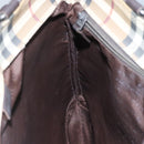 BURBERRY Nova Check Tote Bag PVC Beige Brown Auth BA619-18