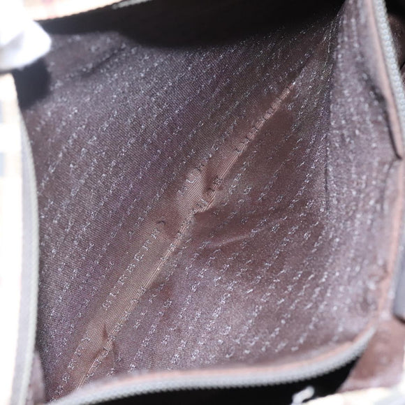 BURBERRY Nova Check Tote Bag PVC Beige Brown Auth BA619