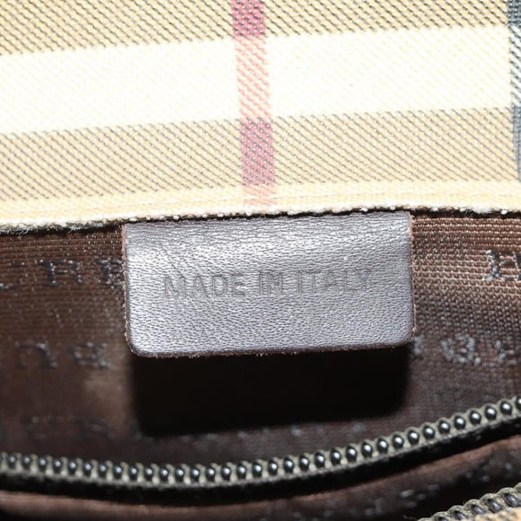 BURBERRY Nova Check Tote Bag PVC Beige Brown Auth BA619