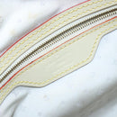 LOUIS VUITTON Suhari Lockit MM Hand Bag Leather White M91874 LV Auth BA6191-21