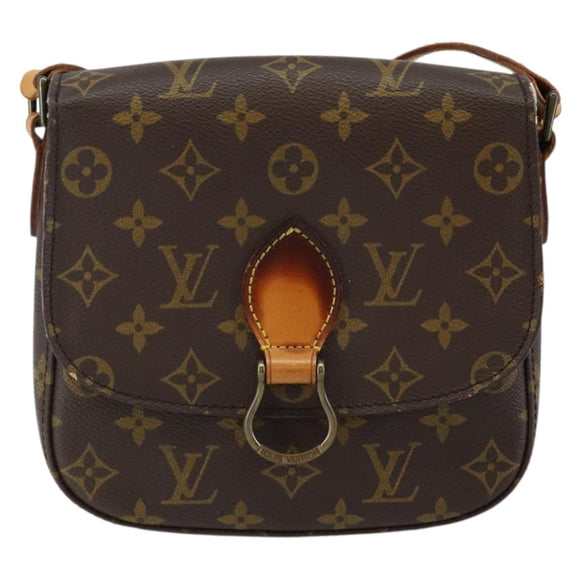 LOUIS VUITTON Monogram Saint Cloud MM Shoulder Bag M51243 LV Auth BA6192
