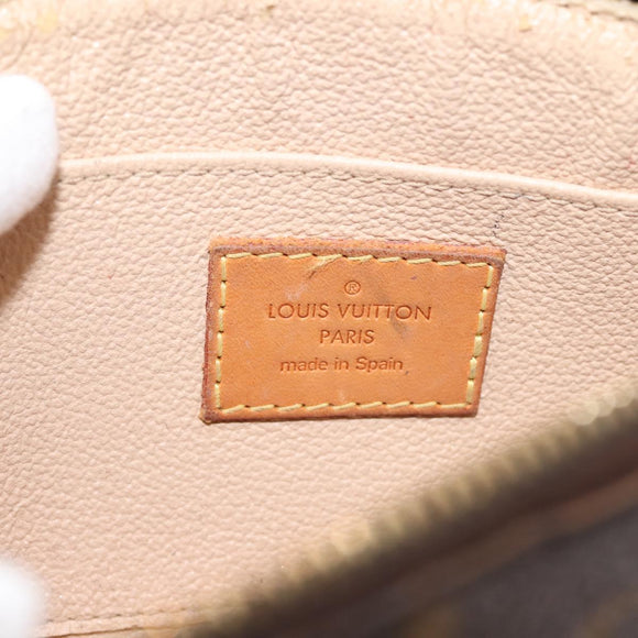 LOUIS VUITTON Monogram Pochette Cosmetic PM Pouch M43998 LV Auth BA6195