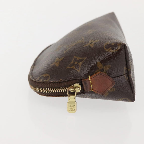 LOUIS VUITTON Monogram Pochette Cosmetic PM Pouch M43998 LV Auth BA6195
