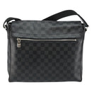 LOUIS VUITTON Damier Graphite District MM Shoulder Bag N41272 LV Auth BA6198-2