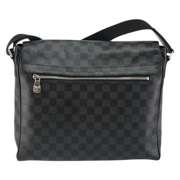 LOUIS VUITTON Damier Graphite District MM Shoulder Bag N41272 LV Auth BA6198 - 0