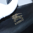 BURBERRY Nova Check Shoulder Bag Canvas Leather Beige Black gold Auth BA620-11