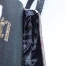 BURBERRY Nova Check Shoulder Bag Canvas Leather Beige Black gold Auth BA620-17