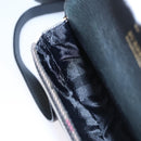 BURBERRY Nova Check Shoulder Bag Canvas Leather Beige Black gold Auth BA620-18