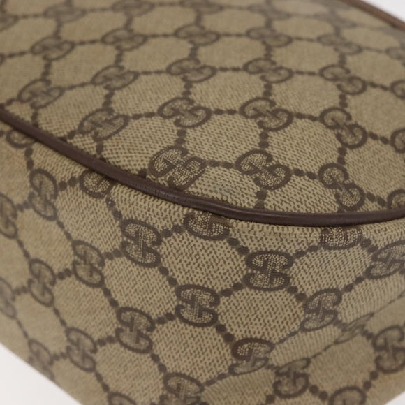 GUCCI GG Supreme Web Sherry Line Shoulder Bag PVC Beige 89 02 077 Auth BA6200