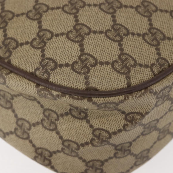 GUCCI GG Supreme Web Sherry Line Shoulder Bag PVC Beige 89 02 077 Auth BA6200