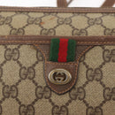 GUCCI GG Supreme Web Sherry Line Shoulder Bag PVC Beige 89 02 077 Auth BA6200-15