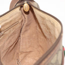 GUCCI GG Supreme Web Sherry Line Shoulder Bag PVC Beige 89 02 077 Auth BA6200-18