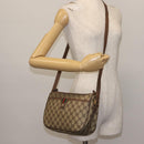 GUCCI GG Supreme Web Sherry Line Shoulder Bag PVC Beige 89 02 077 Auth BA6200-22