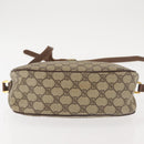 GUCCI GG Supreme Web Sherry Line Shoulder Bag PVC Beige 89 02 077 Auth BA6200-9