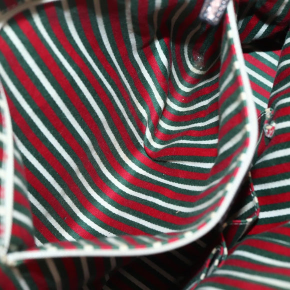 GUCCI GG Canvas Abbey Tote Bag Black Gold 169946 Auth BA6201