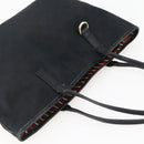 GUCCI GG Canvas Abbey Tote Bag Black Gold 169946 Auth BA6201-6