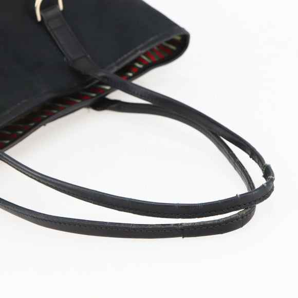 GUCCI GG Canvas Abbey Tote Bag Black Gold 169946 Auth BA6201