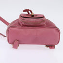 GUCCI Bamboo Backpack Suede Pink Gold 003 2034 0030 Auth BA6202-11