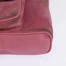 GUCCI Bamboo Backpack Suede Pink Gold 003 2034 0030 Auth BA6202-13